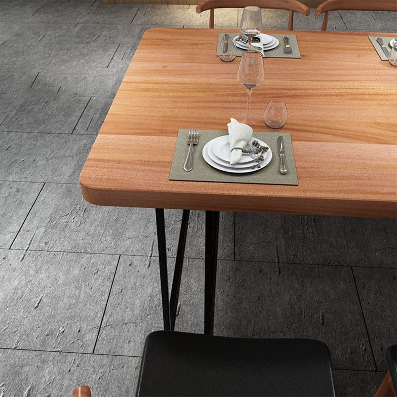 Rectangular 1/2/9 Pieces Dining Set Natural and Black Windsor Back Chair Set for Kitchen Clearhalo 'Dining Room Sets' 'Dining Tables & Seating' 'dining_room_set' 'furn' 'furn_dining_room_set' 'Furniture' 'furniture_dining_room_set' 'Kitchen & Dining Furniture' 'kitchen&dining_furn' 'kitchen' 1200x1200_cec5f567-6736-4f73-b913-0c930225cbbf