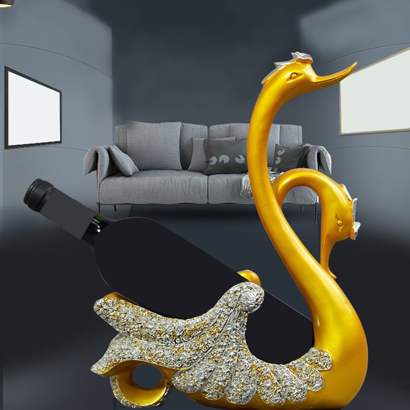 Glam Tabletop Weinflaschenhalter Harz Weinflasche Rack für Zimmer