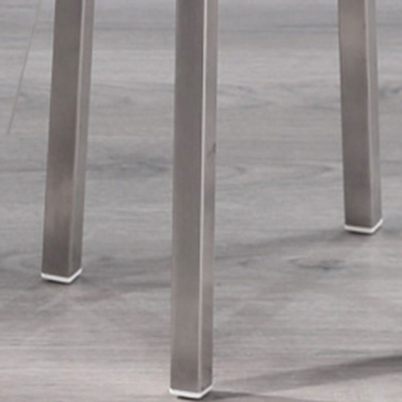 Silver Industrial 29.5" H Barstool Glossy Stainless Steel Brushed Tall Stool 1 Piece Clearhalo 'Bar Furniture' 'Bar Stools' 'bar_stools' 'furn' 'furn_bar_stools' 'furniture_bar_stools' 'Kitchen & Dining Furniture' 'kitchen&dining_furn' 'kitchen' 'kitchen_furn' Furniture' 1200x1200_cecb21e9-dd07-4ea6-88c0-3ba78b9c6a7c