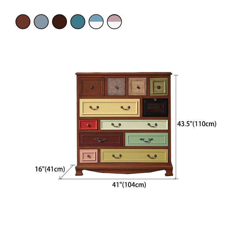 10/12 laden Dressoir klassieke hout opbergkist met laden