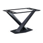 Rectangle Traditional Luxury Dining Table Sintered Stone Table with Black Metal Pedestal Base Clearhalo ' dining_table' 'Dining Tables & Seating' 'Dining Tables' 'furn' 'furn_dining_table' 'Furniture' 'furniture_dining_table' 'Kitchen & Dining Furniture' 'kitchen&dining_furn' 'kitchen' 'kitchen_dining_table' 1200x1200_cecc1c16-5ba1-408d-a6be-a1b94f72974e