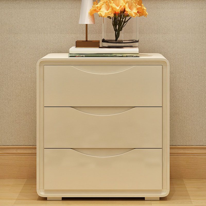 Cómoda cómoda de almacenamiento de madera blanca de 16.0 in de ancho con cajones