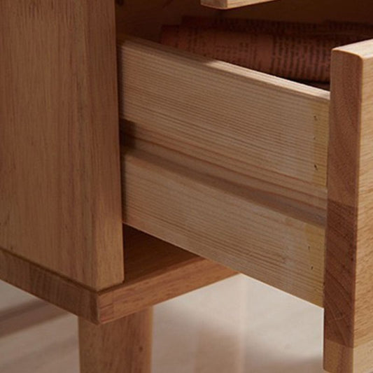 Massives Holz Nachttisch zeitgenössischer Nachtschrank mit Beinen
