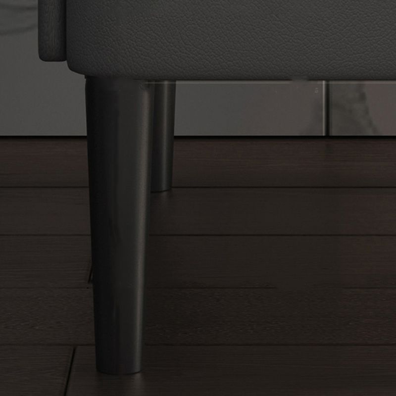 Malcada de noche glamorosa con 4 patas 21.65 "de altura 2 - mesa de noche de piedra de cajón