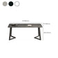 Modern Matte Finish Dining Table for Home Stone Top Dinette Table with Metal Sled Clearhalo 'Dining Tables & Seating' 'Dining Tables' 'dining_table' 'furn' 'furn_dining_table' 'Furniture' 'Kitchen & Dining Furniture' 1200x1200_cece83e5-3f58-4ce7-9ba3-a6f573d2f139