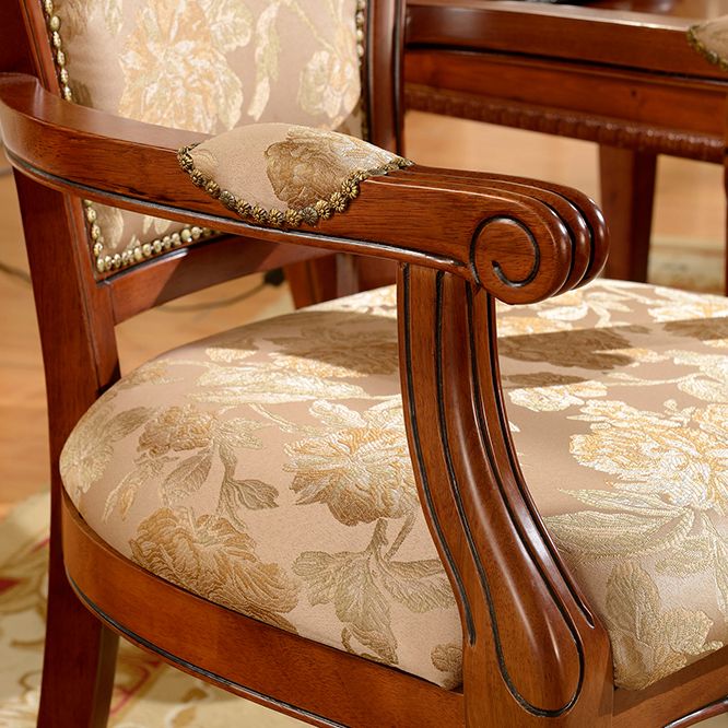 Wood Victorian Style Dining Chair Open Back Dining Side Chair for Home Clearhalo ' kitchen&dining_furn' 'Dining Chairs' 'Dining Tables & Seating' 'dining_chair' 'furn' 'furn_dining_chair' 'Furniture' 'furniture_dining_chair' 'Kitchen & Dining Furniture' 'kitchen' 1200x1200_ced0df0c-f153-440c-88af-531e946562c1