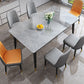 Sintered Stone Home Dining Table Modern Rectangle Table with 4 Legs