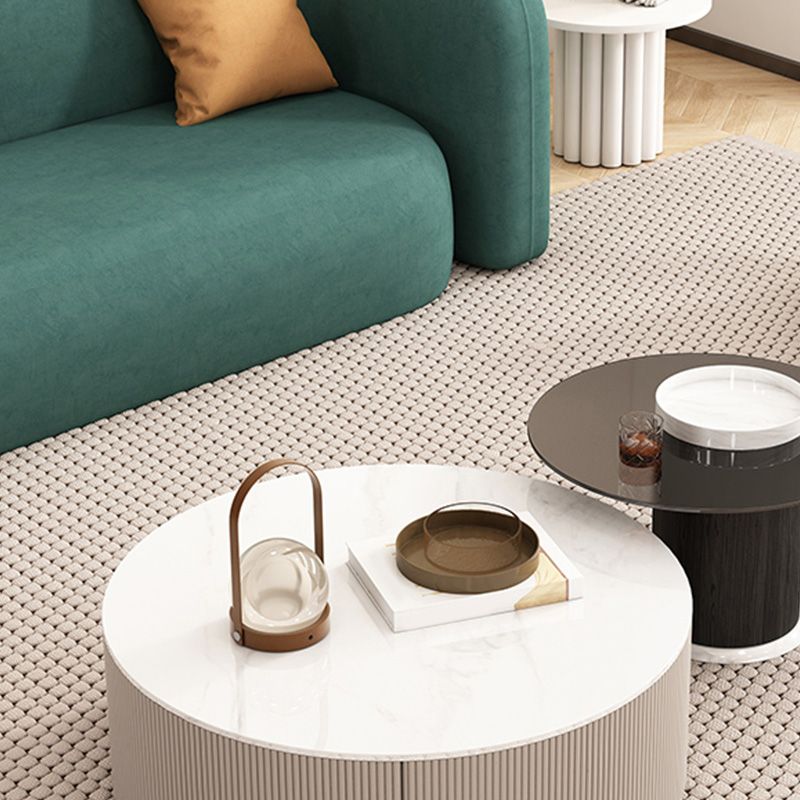 33" Wide Contemporary Sofa Forest Green Leather Stationary Seating