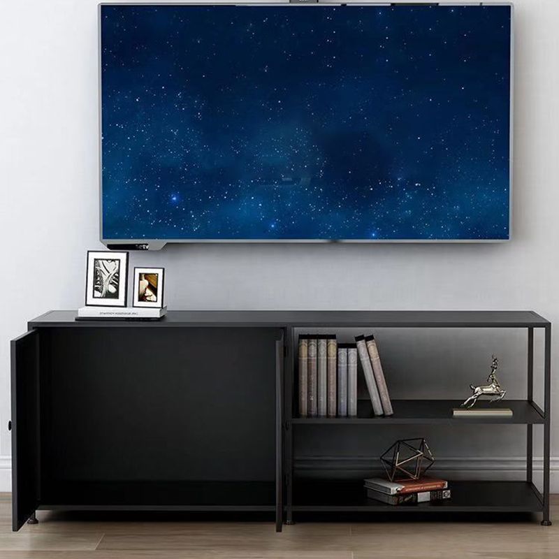 12.99 "W TV Stand Open Storage Industrial Style Console
