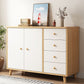 Contemporary Rectangle Storage Cabinet with Drawer Wooden Accent Cabinet