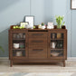 Modern Style Buffet Sideboard Solid Wood Sideboard with Cabinets Clearhalo 'buffet_sideboard' 'Buffets & Sideboards' 'furn' 'furn_buffet_sideboard' 'Furniture' 'Kitchen & Dining Furniture' 1200x1200_ced67c67-0d79-4c96-abd8-faa462981a1d