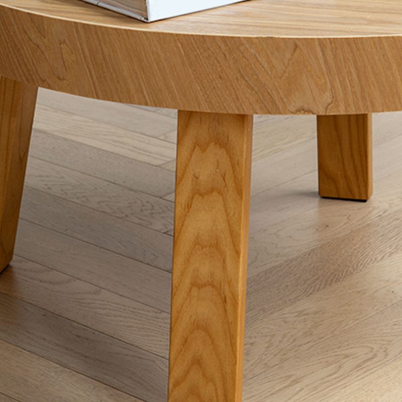 Solid Wood Tray Top End Table 3/4 Legs 2 Pieces Side Table Set