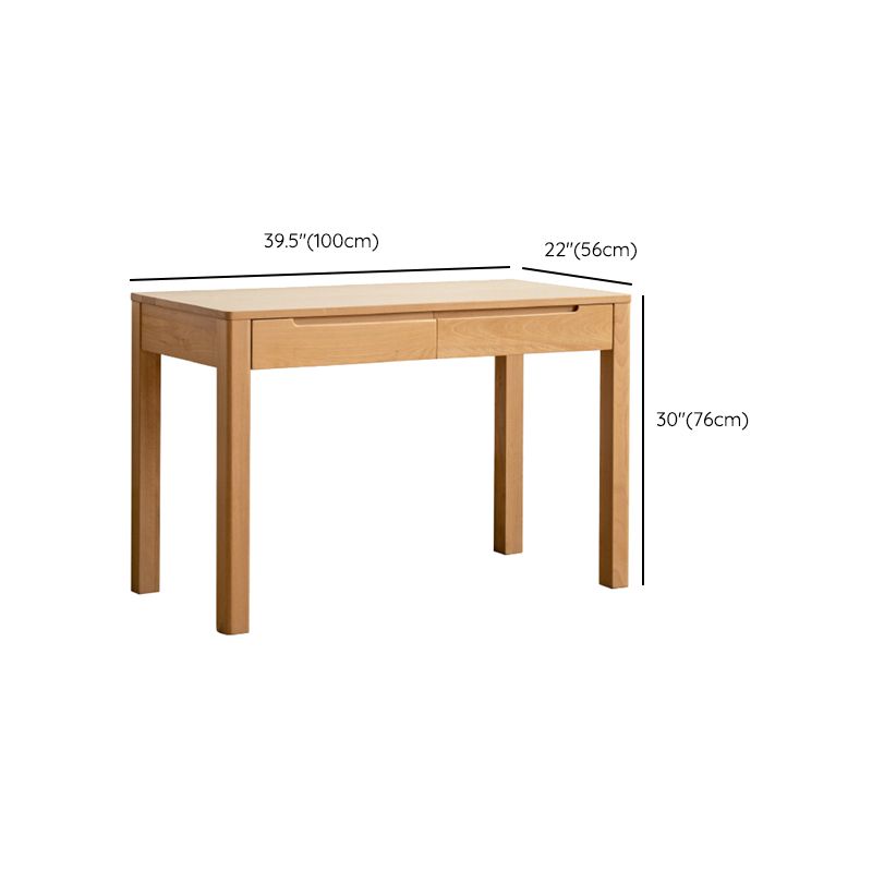 BOIS BOOD BUREAU HOME BUREAU MODERNE NATUREL WRICH WITHER avec tiroir