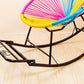 Chaise à bascule contemporaine Rootan Metal Frame Wing Chaise arrière Back Rocking Chair