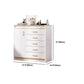 13.38" Wide Rectangle Accent Chest White Wood Accent Cabinet