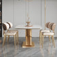 Stone Top Dining Table Traditional Luxury Rectangle Dining Table with Pedestal Base Clearhalo 'Dining Tables & Seating' 'Dining Tables' 'dining_table' 'furn' 'furn_dining_table' 'Furniture' 'furniture_dining_table' 'Kitchen & Dining Furniture' 'kitchen' 'kitchen_dining_table' 1200x1200_cede5b04-8646-492c-91b4-fdef331b6a18