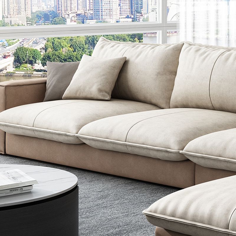 Scandinavisch kussen terug sectioneel met vierkante arm voor woonkamer