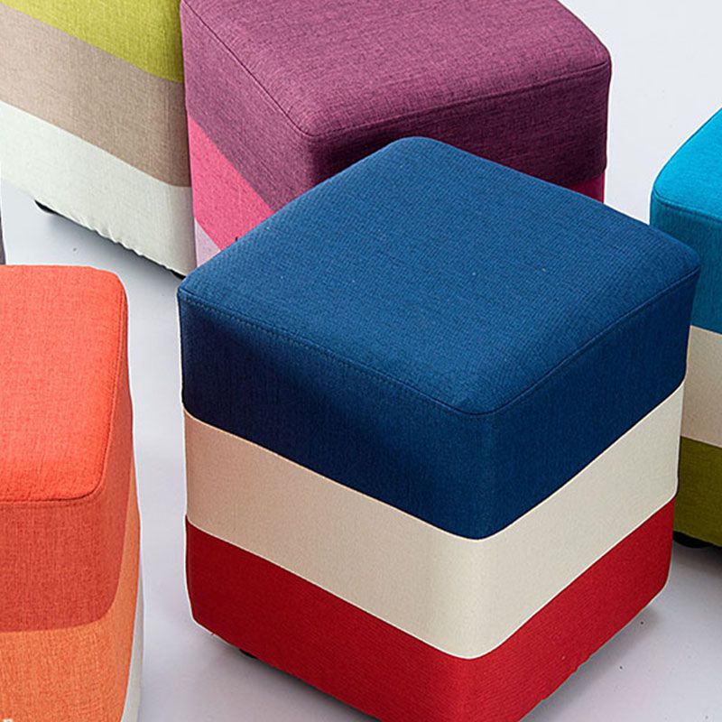 Fabric Standard Stool Contemporary Simple Upholstered Ottoman Clearhalo 'furn' 'furn_ottomans_poufs' 'Furniture' 'Living Room Furniture' 'Ottomans & Poufs' 'ottomans_poufs' 1200x1200_cedfb415-0979-47b4-b131-435d440e7aea