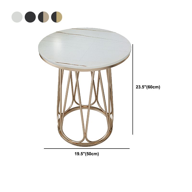 Estante inferior del gabinete del gabinete de metal de la mesa de acento de metal para el dormitorio