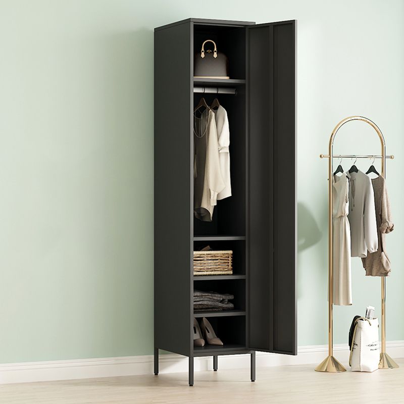 Armoire de rangement en métal moderne pour la chambre d'armoire finale mate avec porte à charnière