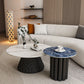 Slate Pedestal Coffee Table Round Modern Minimalist Coffee Table Clearhalo 'Coffee & Accent Tables' 'Coffee Tables' 'coffee_tables' 'furn' 'furn_coffee_tables' 'Furniture' 'Living Room Furniture' 1200x1200_cee6e449-e710-4dd2-b69d-2088ffe461be