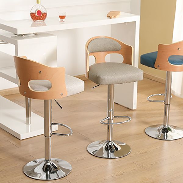 Contemporary Metal Barstool Faux Leather Counter Stool With Chrome Base Clearhalo 'Bar Furniture' 'Bar Stools' 'bar_stools' 'furn' 'furn_bar_stools' 'Furniture' 'Kitchen & Dining Furniture' 1200x1200_cee89c4b-5df6-4e50-8a8e-c262f63d37ce