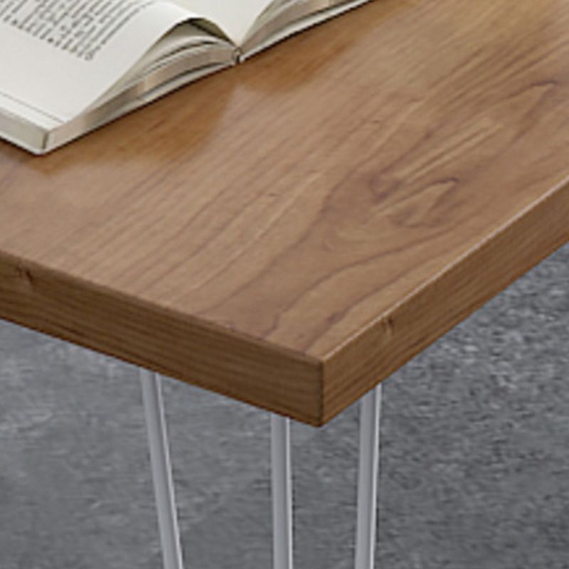 Houten schrijfbureau rechthoekig natuurlijk kantoorbureau voor kantoor