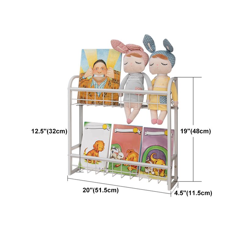 Modern Style Bookshelf Wall Mounted Metal Bookcase for Kid Room Clearhalo 'Bookcases' 'furn' 'furn_bookcases' 'Furniture' 'furniture_bookcases' 'Office Furniture' 1200x1200_ceee6121-7077-4500-b44e-aa1968135370