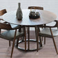 Round Pedestal Dining Site Table Contemporary Dinette Table with Pine Solid Wood Clearhalo ' dining_table' 'Dining Tables & Seating' 'Dining Tables' 'furn' 'furn_dining_table' 'Furniture' 'furniture_dining_table' 'Kitchen & Dining Furniture' 'kitchen&dining_furn' 'kitchen' 'kitchen_dining_table' 1200x1200_ceef0712-52ce-4752-8106-5c4a06a5ec8c