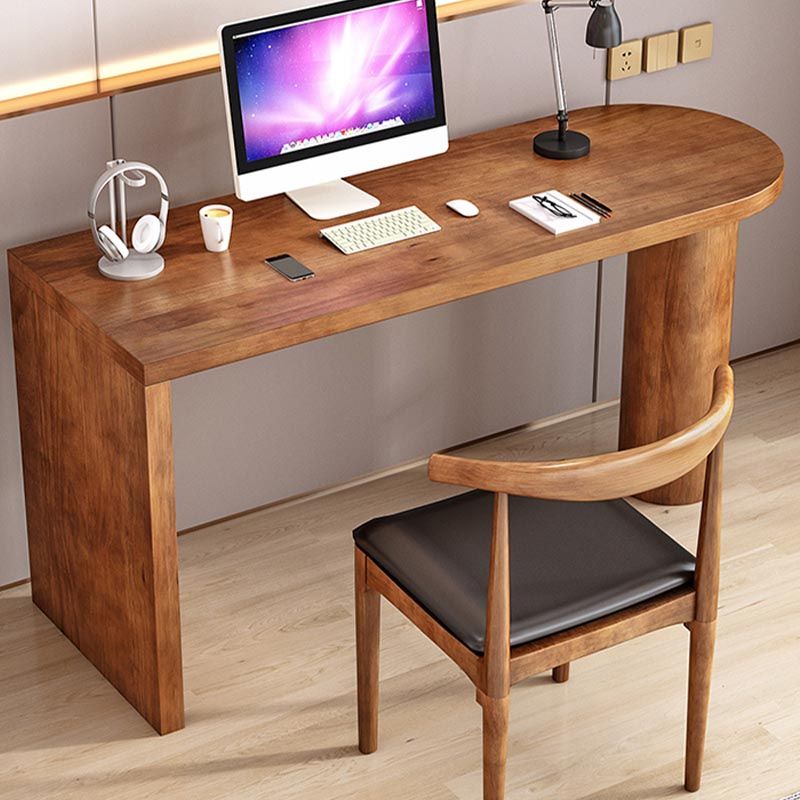 Irregular Shape Pine Wood Top Bar Table Modern Bar Table with Double Pedestal Clearhalo 'Bar Furniture' 'Bar Tables' 'bar_tables' 'furn' 'furn_bar_tables' 'Furniture' 'Kitchen & Dining Furniture' 1200x1200_ceef87f2-cd08-44ac-838d-5f8fbeb1c8c7