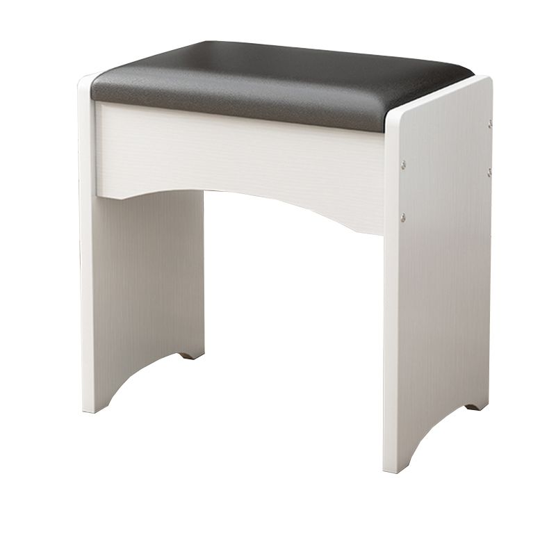 Rectángulo otomano moderno de mediados de siglo de cuero de cuero puro en color otomano resistente al agua