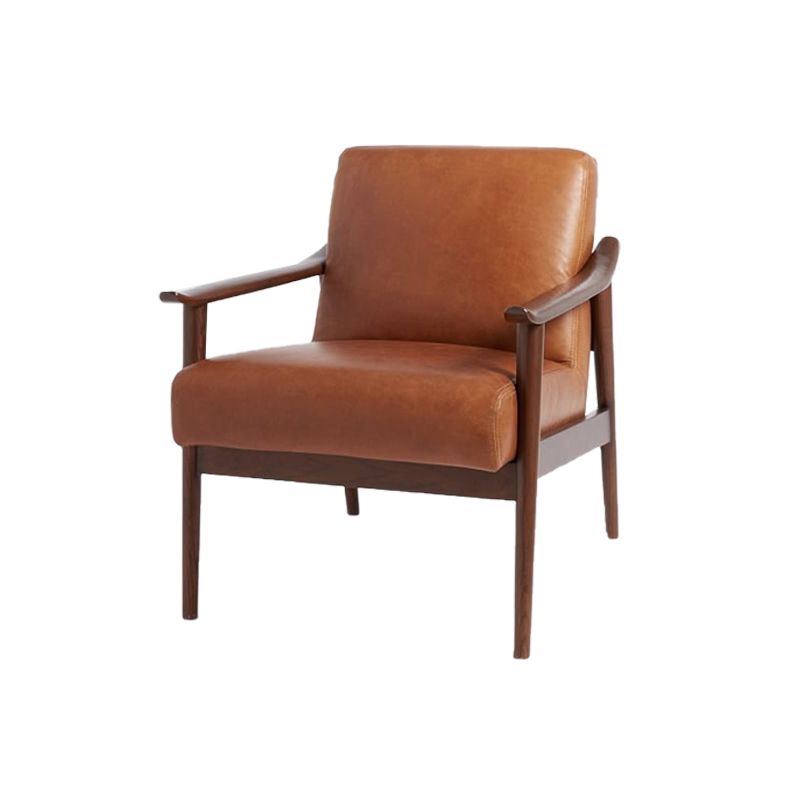 Arms Included Accent Arm Chair Solid Wood Frame Chair, 28.74" Wide Clearhalo 'Accent Chairs' 'accent_chairs' 'Chairs & Seating' 'furn' 'furn_accent_chairs' 'Furniture' 'Living Room Furniture' 1200x1200_cefa5ff9-c5f3-4fce-ad9f-14c1915f432a