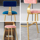 Glam Metal Upholstered Bar Stool Bristol Barstool with Low Back and Cushion Clearhalo 'Bar Furniture' 'Bar Stools' 'bar_stools' 'furn' 'furn_bar_stools' 'furniture_bar_stools' 'Kitchen & Dining Furniture' 'kitchen&dining_furn' 'kitchen' 'kitchen_furn' Furniture' 1200x1200_cefd5b61-6229-46d4-a09c-380159ec6f94