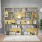 Metal and Wood Modern Book Shelf Open Floor Shelf Bookcase for Home Clearhalo 'Bookcases' 'furn' 'furn_bookcases' 'Furniture' 'Office Furniture' 1200x1200_cefea828-b466-453b-9061-cd78ce425786