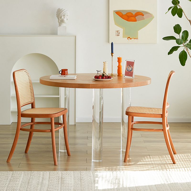 Modern Style Round Furniture Kitchen Dining Table with 3 Legs Clearhalo 'Dining Tables & Seating' 'Dining Tables' 'dining_table' 'furn' 'furn_dining_table' 'Furniture' 'Kitchen & Dining Furniture' 1200x1200_cefeb2ac-c47f-4ba9-9df8-937eadfd7484