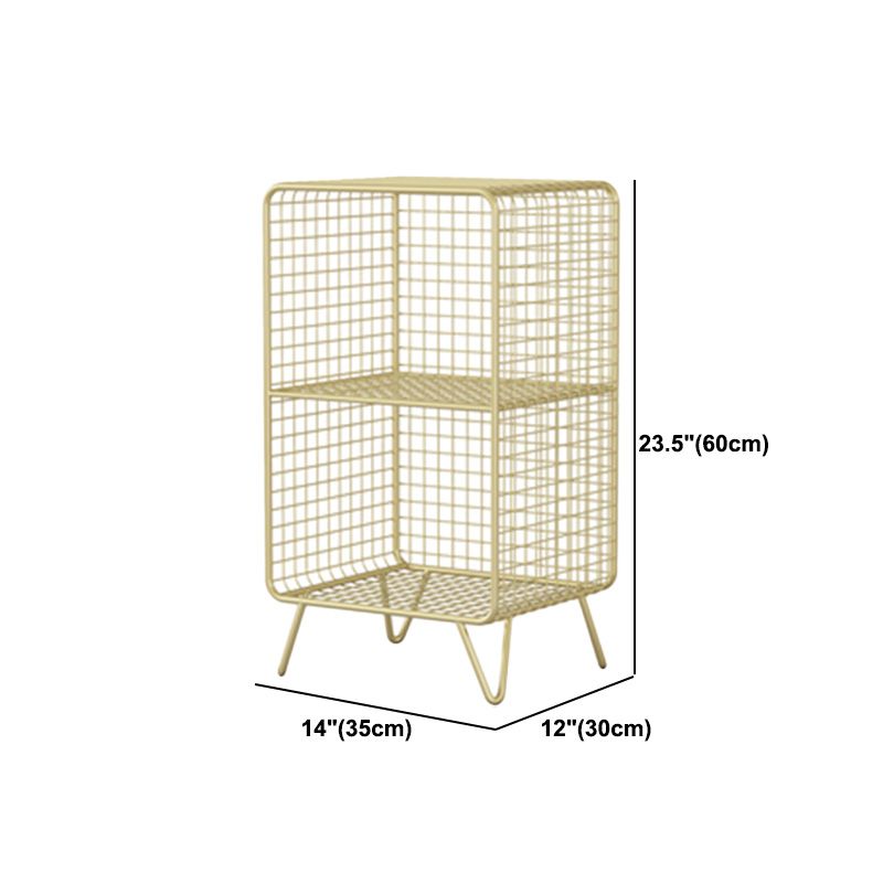 Industrial Metal Standard Bookshelf Closed Back Vertical Bookcase for Bedroom Clearhalo 'Bookcases' 'furn' 'furn_bookcases' 'Furniture' 'furniture_bookcases' 'Office Furniture' 1200x1200_cf0023b4-52d4-4535-b843-5fb67297df14