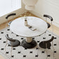 Contemporary Kitchen Dinner Table Round Pedestal Dining Table Clearhalo 'Dining Tables & Seating' 'Dining Tables' 'dining_table' 'furn' 'furn_dining_table' 'Furniture' 'Kitchen & Dining Furniture' 1200x1200_cf01de5d-96f8-488d-8e35-dee18a606582