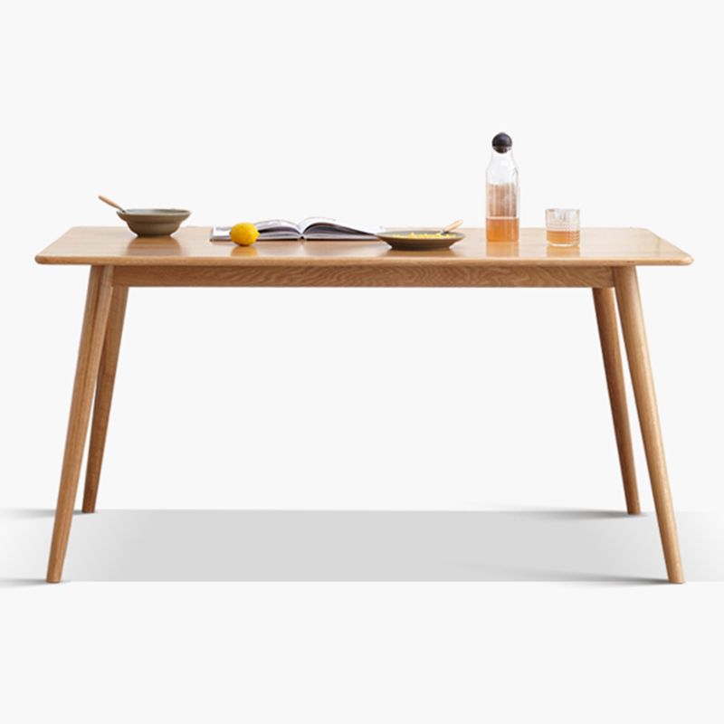 Simple Rectangle 4 Legs Home Furniture Solid Wood Dining Table for Dining Room Clearhalo ' dining_table' 'Dining Tables & Seating' 'Dining Tables' 'furn' 'furn_dining_table' 'Furniture' 'furniture_dining_table' 'Kitchen & Dining Furniture' 'kitchen&dining_furn' 'kitchen' 'kitchen_dining_table' 1200x1200_cf01e5de-0bf5-4ffe-a37d-cd5144b70f59