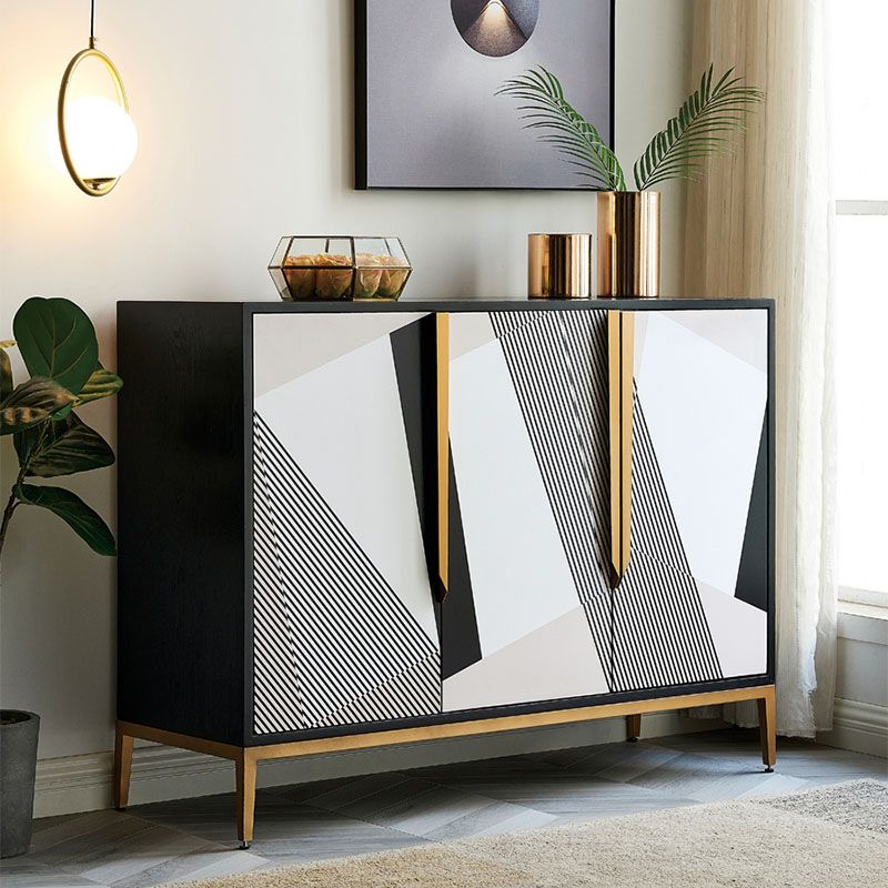 Mobili moderni buffet sideboard ingegnerizzato in legno da pranzo largo 15,7 pollici