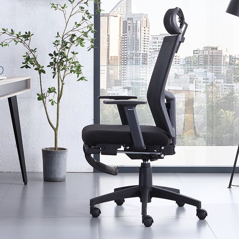 Modern Office Chair Fixed Arms Adjustable Seat Height Desk Chair with Wheels Clearhalo 'furn' 'furn_office_chair' 'Furniture' 'Office Chairs' 'Office Furniture' 'office_chair' 1200x1200_cf039680-204d-47b1-9bbf-beb70baa3bbe