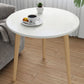 Tavolino da 3 gambe in legno bianco/naturale tavolino rotondo per soggiorno