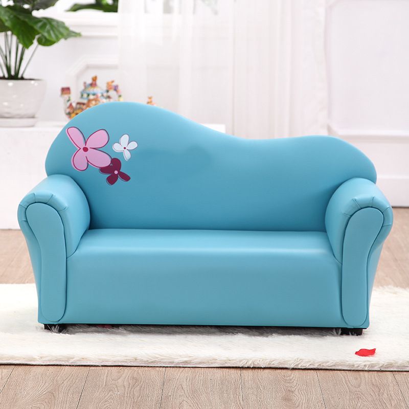 Faux Leather Tight Back Rolled Arm Stain Resistant Settee Bench Clearhalo 'furn' 'furn_sofas' 'Furniture' 'Living Room Furniture' 'Sofa' 'sofas' 1200x1200_cf07411d-6168-4590-8aca-4f7fe52453cf