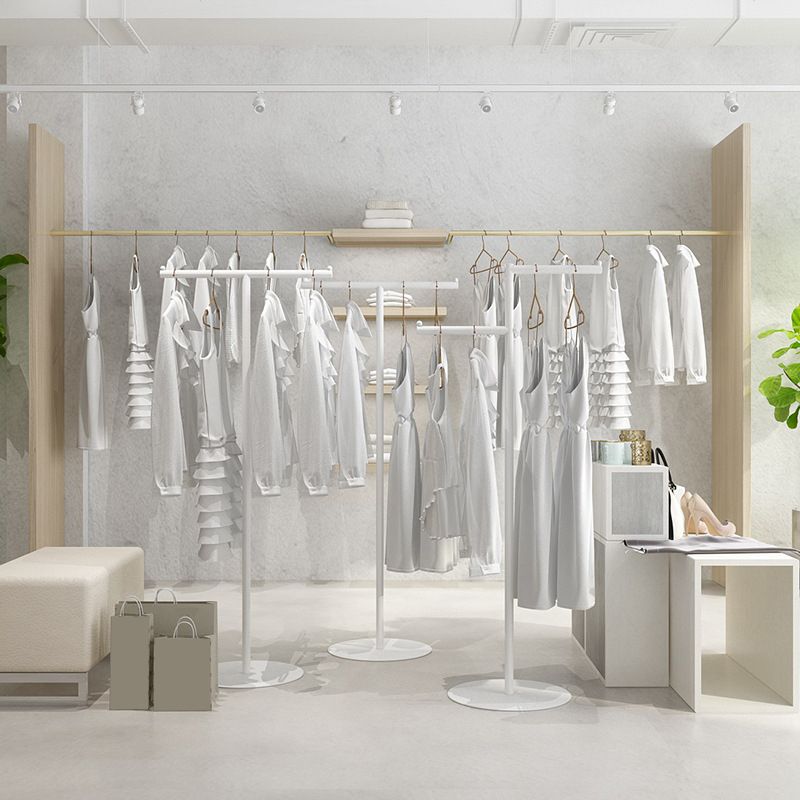 Léchangle de manteau de manteau rond rond rack de manteau en métal libre debout