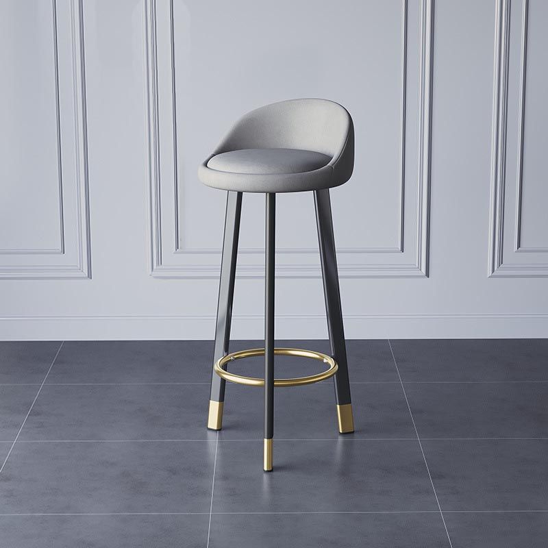 Contemporary Home Swivel Stool Matte Finish Upholstered Bar Stools