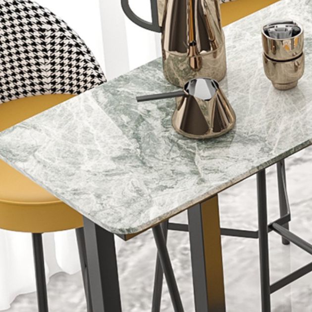 Industrial Bar Table Stone Top Carbon Steel Pedestal Bar Table Clearhalo 'Bar Furniture' 'Bar Tables' 'bar_tables' 'furn' 'furn_bar_tables' 'Furniture' 'Kitchen & Dining Furniture' 1200x1200_cf09db64-f8ad-4668-a350-c025c4049d22