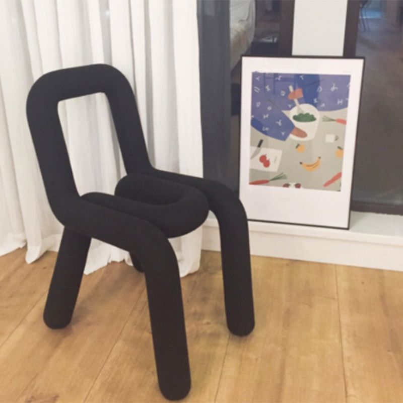 Contemporary Dining Chair Velvet Open Back Side Chair for Home Clearhalo 'Dining Chairs' 'Dining Tables & Seating' 'dining_chair' 'furn' 'furn_dining_chair' 'Furniture' 'Kitchen & Dining Furniture' 1200x1200_cf09fd37-e1f7-4e37-8e8b-7c2cde169601