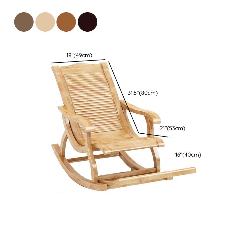 Modern Solid Wood Rocker Chair Spindle Rocker Chair for Living Room Clearhalo 'Chairs & Seating' 'furn' 'furn_rocking_chairs' 'Furniture' 'Living Room Furniture' 'Rocking Chairs' 'rocking_chairs' 1200x1200_cf0ab38c-c630-45d7-861a-3ea888e07f0d