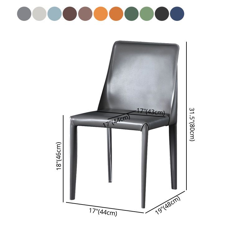 Contemporary Style Dining Chairs Armless Side Chair with Metal Legs for Kitchen (Set of 2) Clearhalo ' kitchen&dining_furn' 'Dining Chairs' 'Dining Tables & Seating' 'dining_chair' 'furn' 'furn_dining_chair' 'Furniture' 'furniture_dining_chair' 'Kitchen & Dining Furniture' 'kitchen' 1200x1200_cf0b165b-5e62-47ea-a96b-f49dca8bd7d0