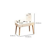 Contemporary White Vanity Dressing Table with Mirror in Solid Wood Clearhalo 'Bedroom Furniture' 'furn' 'furn_makeup_vanities' 'Furniture' 'Makeup Vanities' 'makeup_vanities' 1200x1200_cf0c303f-930f-4203-8eb9-7fdc13945abf