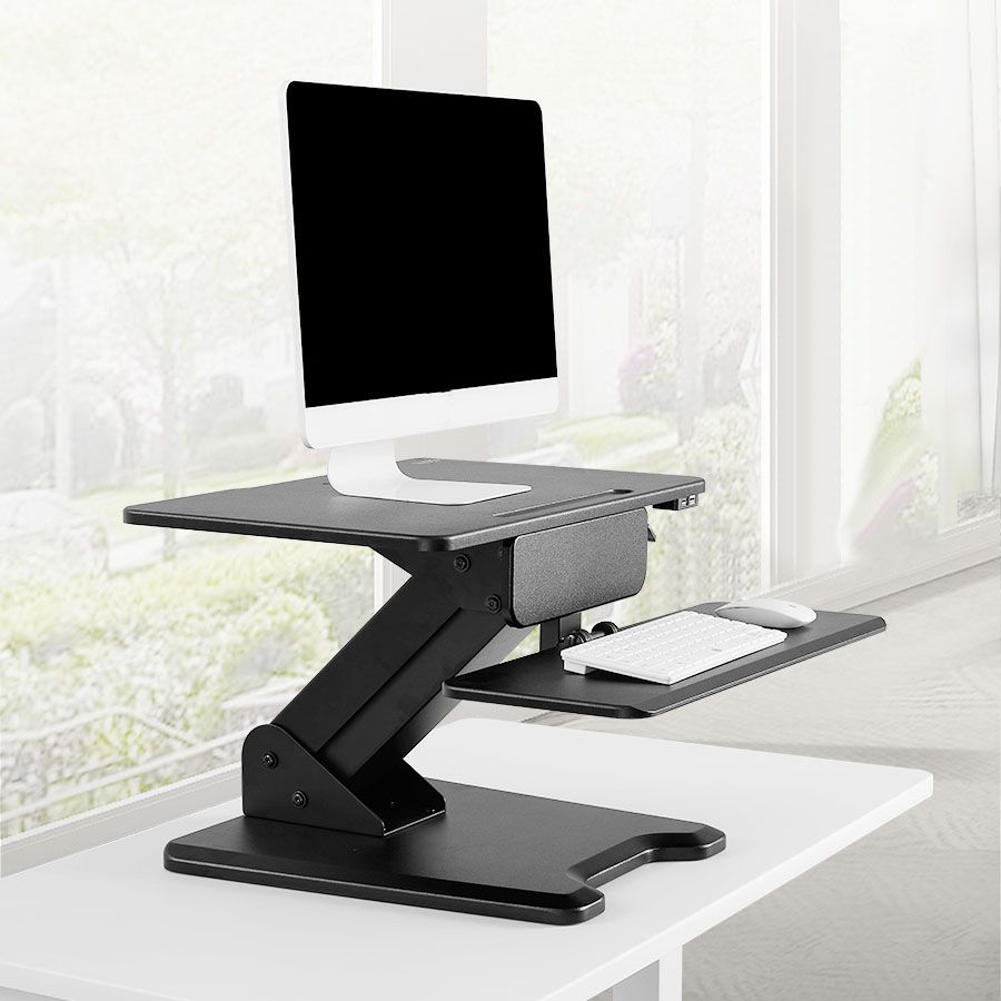 Rectangular Shaped Reversible Laptop Table Wood Writing Desk in White/Black Clearhalo 'furn' 'furn_office_desk' 'Furniture' 'Office Desks' 'Office Furniture' 'office_desk' 1200x1200_cf0cac0e-79c9-45a8-bf8e-f114996cfd8e